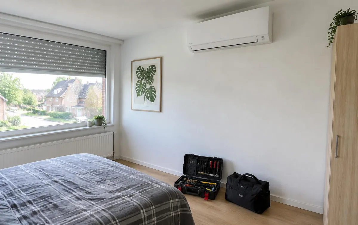 Nieuw geplaatste airco, netjes opgeleverd